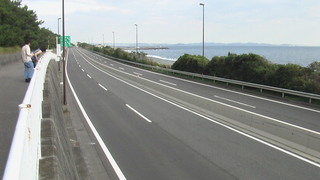 湘南国際マラソン後の道路